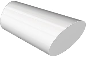 Flairdeco Endstücke für 20 mm Ø Gardinenstange, Konus, Metall, Weiß, 2 Stück