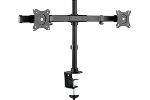 RICOO Monitor Halterung 2 Monitore Bildschirmhalterung Dual Monitor-Arm Monitorhalterung Ständer Arme für 13-27 Zoll Computermonitore PC Gaming Bildschirm TS7811 Stand Tischhalterung Monitor-Halter