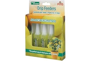 Bargainstore Fito Citrus Drip Feeders 5 x 32ml Automatic Fertiliser Plants Feed Food 5x Plant Feeder