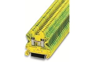 PHOENIX CONTACT 3044092 Borne de Tierra para Carril, UT 2.5-PE, 1 pieza.