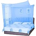 Divayanshi Foldable Polycotton Mosquito Net (Machhardani) for Double Bed (Blue, 6x6 ft) | Breathable, Lightweight & Portable | Easy Setup, Durable & Ideal for Home & Travel Mosquito Protection.