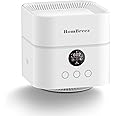 HomBreez Air Purifier and Humidifier Combo for Bedroom, Covers Up to 200ft², H13 True HEPA Filter, 500ML Water Tank, Quiet Cool Mist Top Fill Essential Oil Diffuser for Baby, Pet Room, White