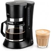 Jata CA290 &ndash; Drip Coffee Maker 12 Cups 1170 ml, American Coffee Maker with Reusable Permanent Filter, Glass Jug, Automatic Sh