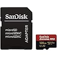 SanDisk Extreme Pro 128GB microSDXC Memory Card + SD Adapter with A2 App Performance + Rescue Pro Deluxe 170MB/s Class 10, UH