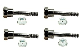 Lot de 4 goupilles et écrous de cisaillement pour souffleuse à neige Remplace Husqvarna 531002513 & 506714001 Yamaha 7Y6-51647-01-00, 90185-06122-00