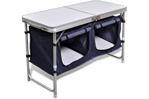 Anself Armario Plegable para Camping con Marco de Aluminio