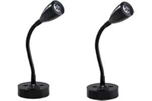 Soekodu 2 Pièces Lampes de Lecture Spot LED 12V Interrupteur réglable Lampe de Chevet Murale lumière intérieure Camping-Car 6000K Blanche pour Camping-Car Caravane Van Bateau