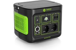 SOLARCUBE Tragbare Powerstation | 320Wh MaxAkku | LiFePO4-Batterie | bis zu 800W Spitzenleistung | 3000+ Ladezyklen | 230V Steckdose | USB-C | Balkonkraftwerk | Solargenerator & Stromspeicher