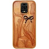 Zebana Xiaomi Redmi Note 9 Pro ile Uyumlu Kılıf Zebana Fionka Silikon Kılıf Kahverengi
