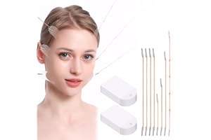 PLUVYZE 80 Stück Face Tape Lifting Gesicht, Face Lift Tape Invisible + 8 Zugseile in 5 Größen Make-up-Lifting-Tools Sofort Unsichtbar Geeignet für Gesicht Hals und Augen