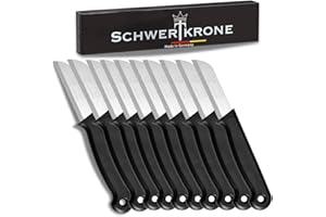 Schwertkrone Coltelli da Frutta e Spelucchino Set (10 pezzi) Prodotto in Solingen, Germania - Acciaio Inox Professionale e Affilato