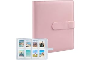 Album Fotografico 256 Tasche, EAAERR Portatile Album Foto per 3.93 Inch Film(5.8cm*8.8cm) Fujifilm Instax Mini 9/Mini 8 / Mini 25 / Mini 11 / Mini Link Drucker, Polaroid Snap PIC-300 (Rosa)