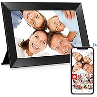 Frameo 10,1 Zoll WiFi Digitaler Bilderrahmen, 1280x800 HD IPS Touchscreen Foto Rahmen, 32GB Speicher, Automatische Rotation, 
