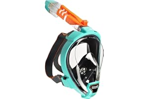 OCEAN REEF - Máscara Facial Completa Aria QR+ para Snorkeling - Visión Subacuática de 180 Grados y Mecanismo Quick Release
