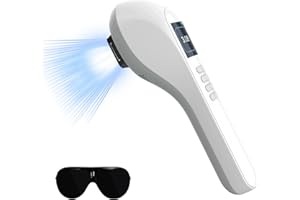 iKeener Lámpara de Fototerapia Ultravioleta, Portátil Terapia de luz UVB Fototerapia UV con Cronómetro y Pantalla LED, Familia de Todo el Cuerpo