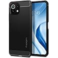 Spigen Cover Rugged Armor Compatibile con Xiaomi Mi 11 Lite 4G LTE, Xiaomi Mi 11 Lite 5G e Xiaomi Mi 11 Lite 5G NE- Nero