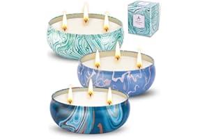 SACEMONTIC Lot de 3 grandes bougies à la citronnelle d'extérieur de 300 ml - 240 heures - 3 mèches - En cire de soja naturelle - Pour l'intérieur, le camping, le jardin, la terrasse, le pique-nique, la cour, le