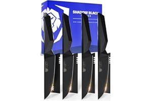 DALSTRONG - Set di Coltelli da Bistecca - Serie Shadow Black - Lame da 12,7 cm - NSF Certified