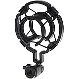Universal Microphone Shock Mount Cradle Holder Clip Stand Compatible with Diameter Condenser Mic : Professional Noise Reducti