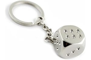 UOOOM Kości 3D brelok do kluczy ze stopu cynku breloczek wisiorek nowość brelok