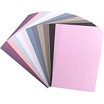Vaessen Creative Florence Cardstock 2927-305 Kleurenmix pastel, 216 g/m², DIN A4, 60 stuks, textuur, voor scrapbooking, kaarten maken, stansen en ander papierknutselwerk, multi