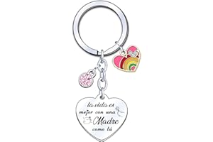 KJKJKJ Regalo Dia de la Madre Regalo Mamá Regalo Mamá Llavero Regalo Mama Navidad Regalo Mamá Surprise Regalo Llavero Cumpleaños Para Mamá Ideas Regalos para Madres