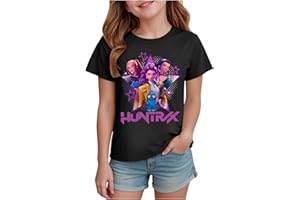 GENERIC K-Kpop D-Demon H-Hunters Shirt for Girls Kids Top Graphic T-Shirt Tops Vintage Y2k H-Huntrix H-Huntr/X Hip Hop Graphic Shirts Fashion Clothing Outfits for Christmas Cosplay Dress Up (90-160)