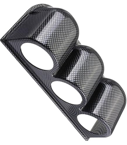 Support Double Jauge Tableau De Bord 52 Mm - Installation Facile, Design Noir ABS, Pour 2 Compteurs Voiture