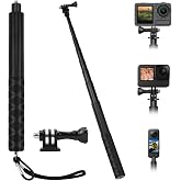 Bastone Per Selfie In Fibra Di Carbonio Invisibile, Ultra Lungo 3 Metri, Regolabile Per Insta360 One X2/One R E Altre Action Cam - 2