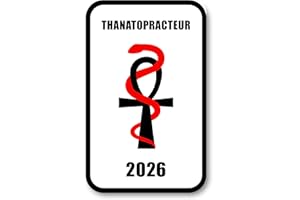 SIGNAL SAFETY Autocollant Sticker - Vignette Caducée 2026 Thanatopracteur pour Pare Brise en Vitrophanie