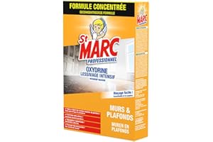 PROVEN ORAPI ST MARC PROFESSIONNEL - Oxydrine lessivage intensif - Rinçage facile - Murs & plafonds - Dissolution instantanée - 1KG - Fabrication française