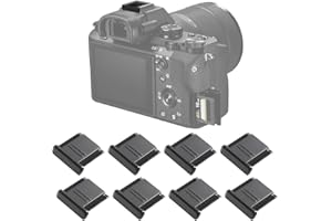 RVYEIOP 8 piezas hoto, aptas para accesorios de zapata, compatibles con varios modelos de tapas de zapata para flash (negro).