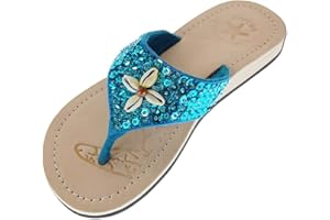 SEESTERN SPORTSWEAR SEESTERN Mädchen Leder Zehentrenner Zehensandale Zehensteg Auslaufmodell Größe 24-36/1405