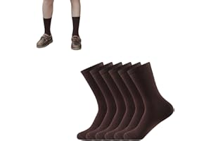 Balseti Calzini per Bambini e Bambine – Calzini da Uniforme per la Scuola. Calzini per Uomo e Donna, Eleganti e Formali, Ideali per il Lavoro. Vari Colori e Taglie, Confezione da 6 Paia