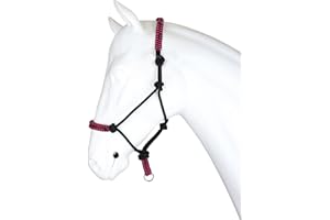 Horka Diadema de nailon de serpiente, ajustable, de cuero, para caballo, banda nasal