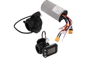 FANSHENG Contrôleur sans Balai pour Scooter, Kit de Commande de Moteur de Scooter électrique 350W 36V avec Levier de Vitesse Au Pouce, Panneau D'affichage, Kit de Conversion Ebike Etanche