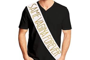 STERLING JAMES CO. Banda para Novio "Same V*gina Forever" - Ideas de Despedida de Soltero, Regalos, bromas y Recuerdos