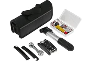 PrimeMatik - Mallette à Outils Multifonction pour vélo avec Patch et leviers pour la réparation de crevaisons