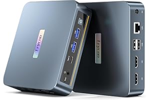 ‎TRYCOO Trycco Mini PC mit N97 (bis zu 3,6 GHz), 16 GB RAM/512 GB SSD, DDR4/Type-C/Dual HDMI, Mini-Desktop-Computer WiFi5 4K/60Hz Triple-Display USB3.0/BT4.2, Mini-Computer für Zuhause, Business & Büro