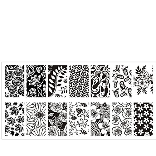 Born Pretty Flower Theme Nail Stamping Plate Nail Plates Nail Stamp BP-L024