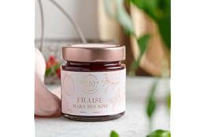 O DÉLICES DE LUCAS Ô Délices de Lucas – Confiture Fraise Mara des Bois 62% de Fruits – Artisanale et Fabriquée en France – Pot en Verre 230 g – Gastronomie Française