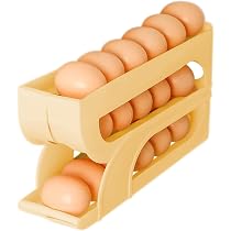 Distributeur Automatique D'Œufs NZZVNZ 3 Niveaux - Pour 17 Œufs - Design à Roulement - Pour Frigo Ou Cuisine