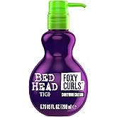 Bed Head by TIGI Foxy Curls Contour Cream 200ml | Anti-Frizz Styling Cream for Curls and Waves with Moving Lightweight Moistu
