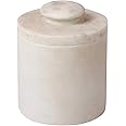 Nikkis Pride Marble Butter Crock, a Countertop French Butter Dish Keeper for Spreadable Butter - Premium Marble Butter Keeper for Counter with Water-Elegant for Perfectly Spreadable Butter