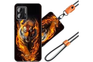 JEZSTHAI Funda Compatible con Doogee N50 Carcasa de Silicona Suave con Correa Colgante Correa de Cuello Cordón para Movil,Anti-Choque Protección Case con Patrón.Patrón*A07