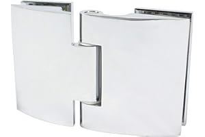 Di Vapor (R) Glass to Glass Clam Shell Hinge for Heavy Glass Shower Door