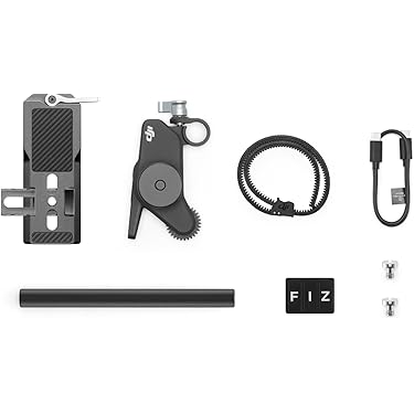 FILMCITY HS-2 Follow Focus met harde stops voor camera's en schouderinstallaties. 15mm staaf snelontgrendelingsklem. 0,8 spoedtandwiel, 43 tanden. Tandwielriem past op lenzen van 46-110mm. (HS-2