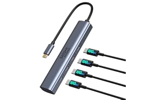 SELORE&S-GLOBAL 10Gbps USB C Hub 4 Ports USB C to USB C Hub for Laptop 10G USB C Splitter Multiport Adapter for MacBook Pro/Air, Surface Pro, Dell, HP, iPad, Lenovo, Microsoft Etc(Not Support Charging/Monitor)