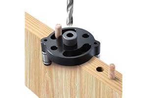 ARTISANSHOW 11PCS Vertical Self Centering Dowel Jig Kit,Dowel Drill Guide,2.75" Aluminum Alloy 3-Hole Drill Bit Guide Jig Positioner Locator Hole Drill Bit Set Woodworking Tools