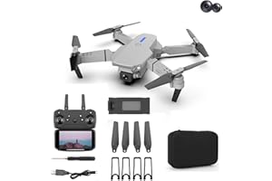 GÉNERIC Dual HD 1080P Camera Mini Drone for Kids and Adults - RC Quadcopter With Altitude Hold, 360° Flip, Rechargeable - Toys Gifts for Boys Girls - Includes Drone Case Bag
